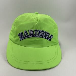 Seattle Mariners Lime Neon Green Nylon Snapback Giveaway Keybank Hat